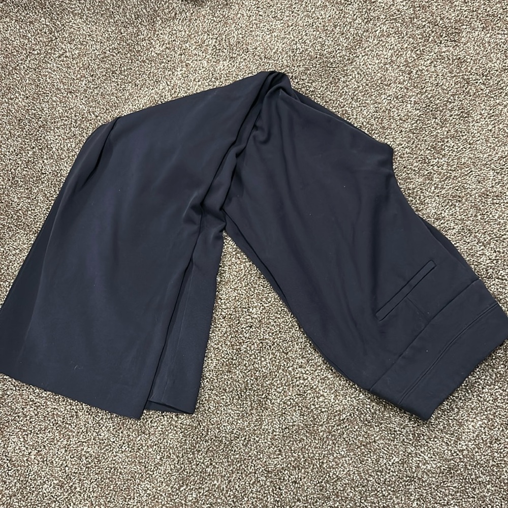 Apt. 9 Trouser Pants Women's 4P Petite Relaxed Straight Blue Stretch